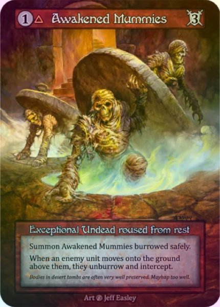 画像1: 【Fire】Awakened Mummies【Beta-Exceptional】《Foil》 (1)