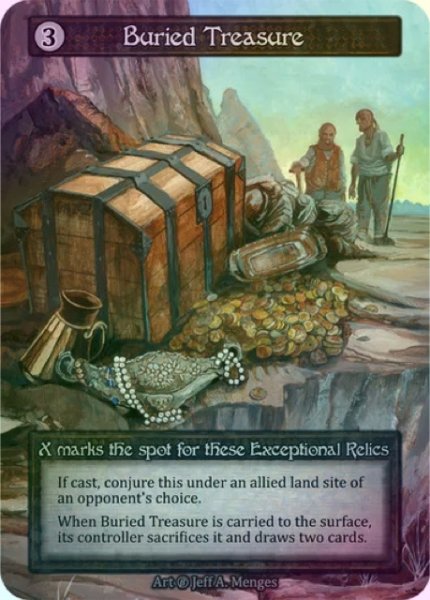 画像1: 【Artifact】Buried Treasure【Beta-Exceptional】《Foil》 (1)