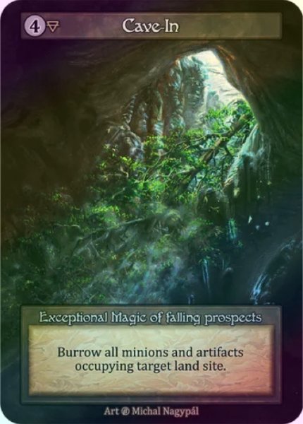 画像1: 【Earth】Cave-In【Beta-Exceptional】《Foil》 (1)