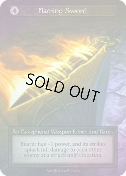 画像1: 【Artifact】Flaming Sword【Beta-Exceptional】《Foil》 (1)