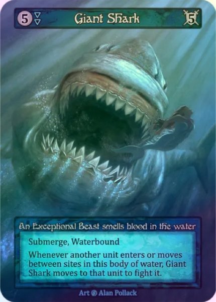 画像1: 【Water】Giant Shark【Beta-Exceptional】《Foil》 (1)