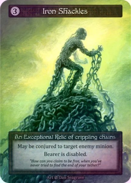 画像1: 【Artifact】Iron Shackles【Beta-Exceptional】《Foil》 (1)
