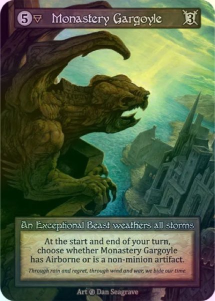 画像1: 【Earth】Monastery Gargoyle【Beta-Exceptional】《Foil》 (1)