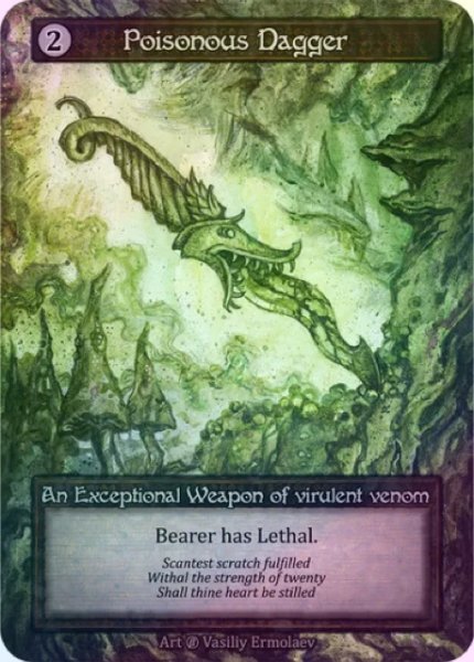 画像1: 【Artifact】Poisonous Dagger【Beta-Exceptional】《Foil》 (1)