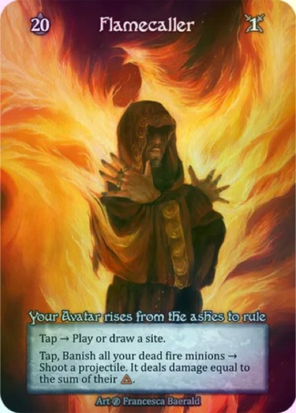 画像1: 【Avatar】Flamecaller【Beta-Ordinary】《Foil》 (1)