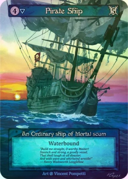 画像1: 【Water】Pirate Ship【Beta-Ordinary】《Foil》 (1)