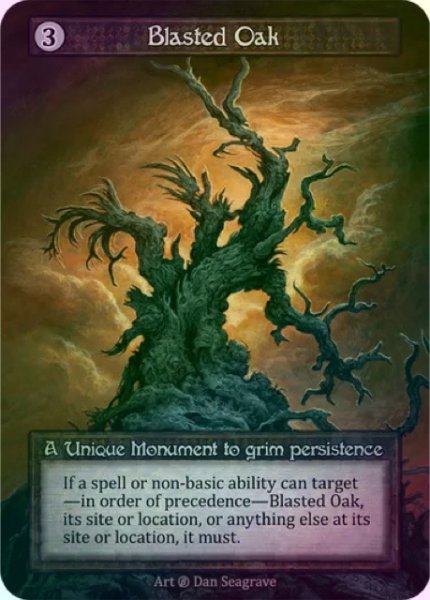 画像1: 【Artifact】Blasted Oak【Beta-Unique】《Foil》 (1)