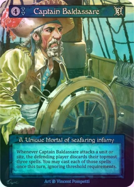 画像1: 【Water】Captain Baldassare【Beta-Unique】《Foil》 (1)